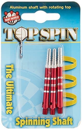 Dart World Top Spin Shaft - Precision Dart Flight System for Enhanced Accuracy, Control in Professional, Tournament Darts Matches, Durable, Aerodynamic, Customizable Dart Accessory