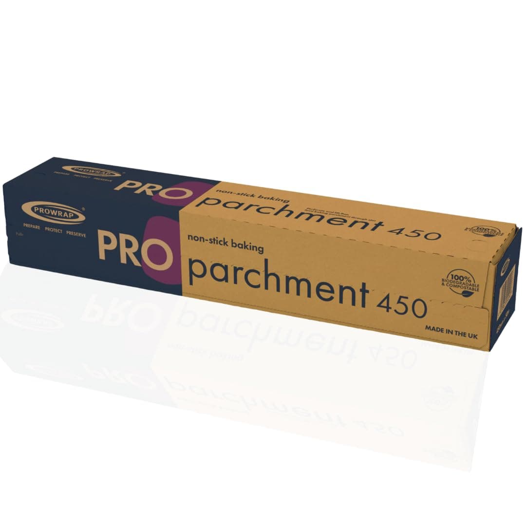 PROWRAP | Professional Baking Parchment Roll 450mm x 50m – Extra Wide Non-Stick Greaseproof Paper for Baking, Roasting & Wrapping – Biodegradable, Compostable, Food Safe, Catering & Home Use