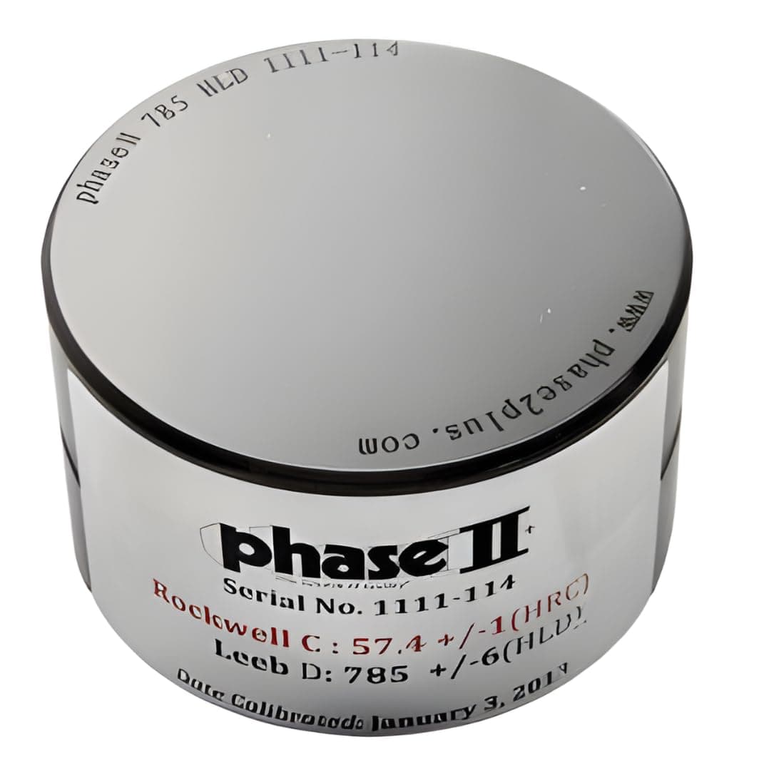 Round, Leeb D Test Block, Range: 490-570, Pht1300-03