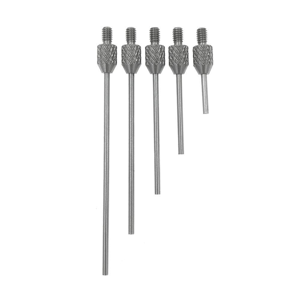Needle Contact Point Sets for Dial Indicator Depth Gauge 4-48 UNF Thread Shank 1.5mm Diameter 10mm to 50mm Length