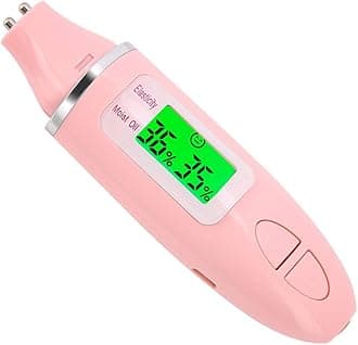 Portable Skin Moisture Meter, Digital Analyzer Machine Precision Oil Sensor with Digital LCD Display Skin Care Device for Traveling Home Beauty Salon Gift Girls Women