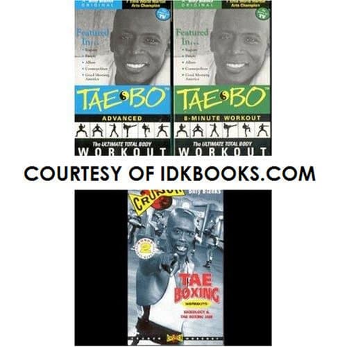 **3** TAE-BO VHS WORKOUTS: TAEBO ADVANCED, TAEBO 8-MINUTE WORKOUT, CRUNCH TAE BOXING (Billy Blanks) **SHIPS SAME DAY WITH FREE TRACKING**