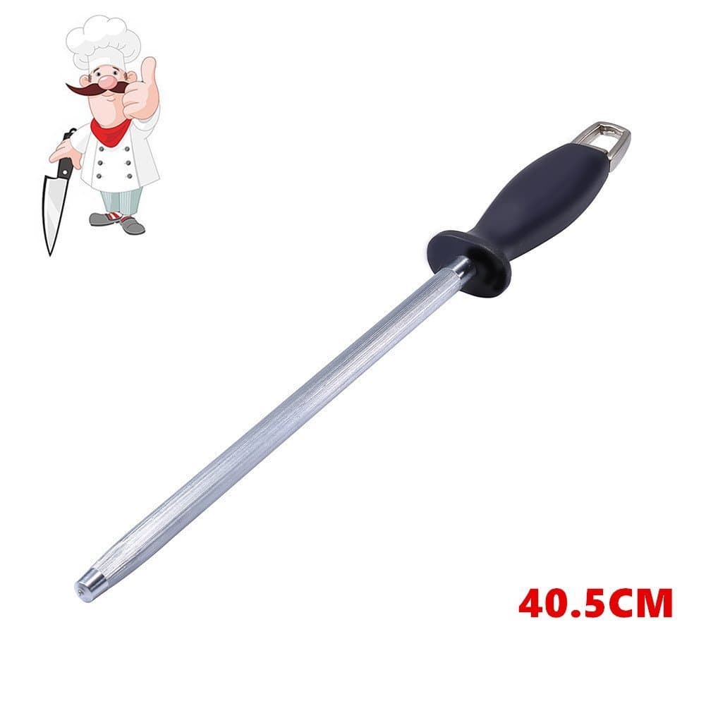 Sharpening Rod,Pootack Diamond Stainless Sharpening Knife Sharpener Long Sharpening Steel Sticks with Sturdy Handle by Convenient and Safety to Use