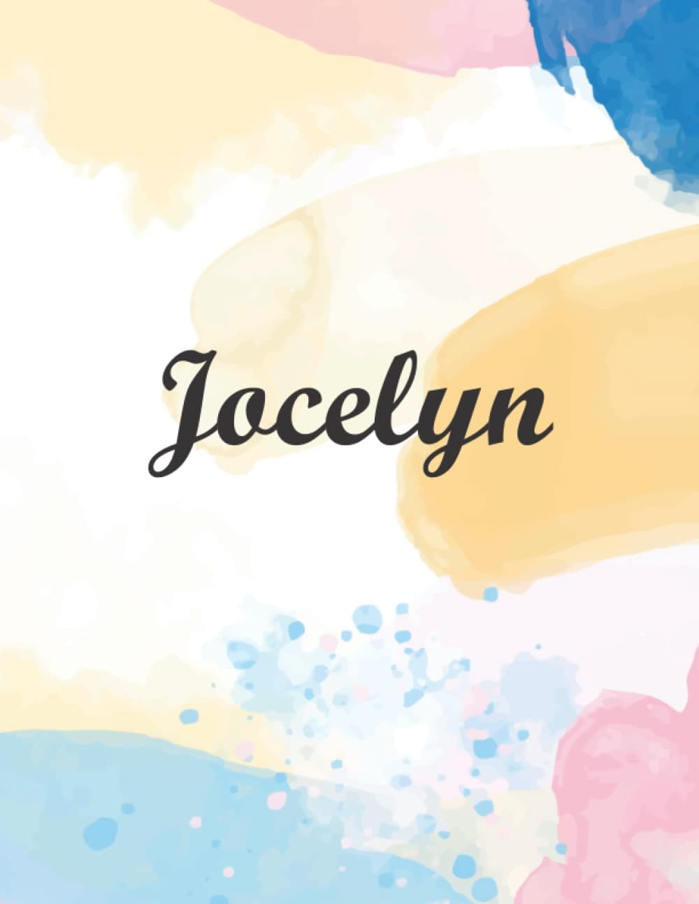 Jocelyn: Journal Notebook Gray for Writing and Drawing, Blank | Calligraphy Dot Grid Journals | 8.5 x 11 inch - V.199