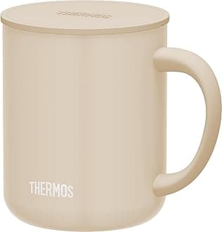 THERMOS JDG-452C BE Vacuum Insulated Mug, 15.9 fl oz (450 ml), Beige