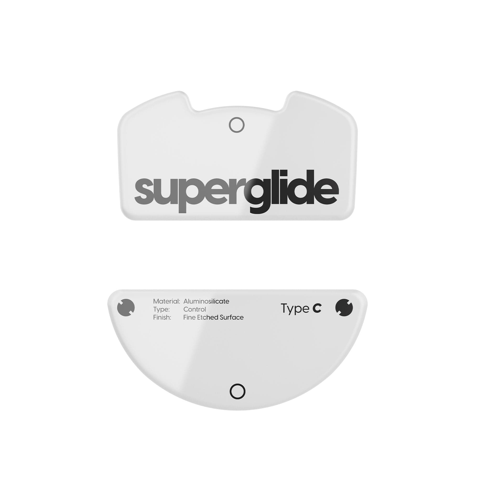 Pulsar Gaming Gears Superglide 2 - New Controllable Speed Textured Surface Smoothest Mouse Feet/Glides Made with Ultra Strong Glass Smooth and Durable Sole for Razer Viper V3 Pro [White]
