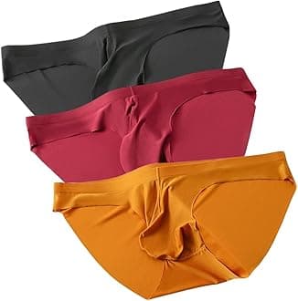 Men's Pouch Trunks Ice Silk Enhance Underwear Briefs Low-Rise Ultra-Thin Bulge Pouch Sport Underpants