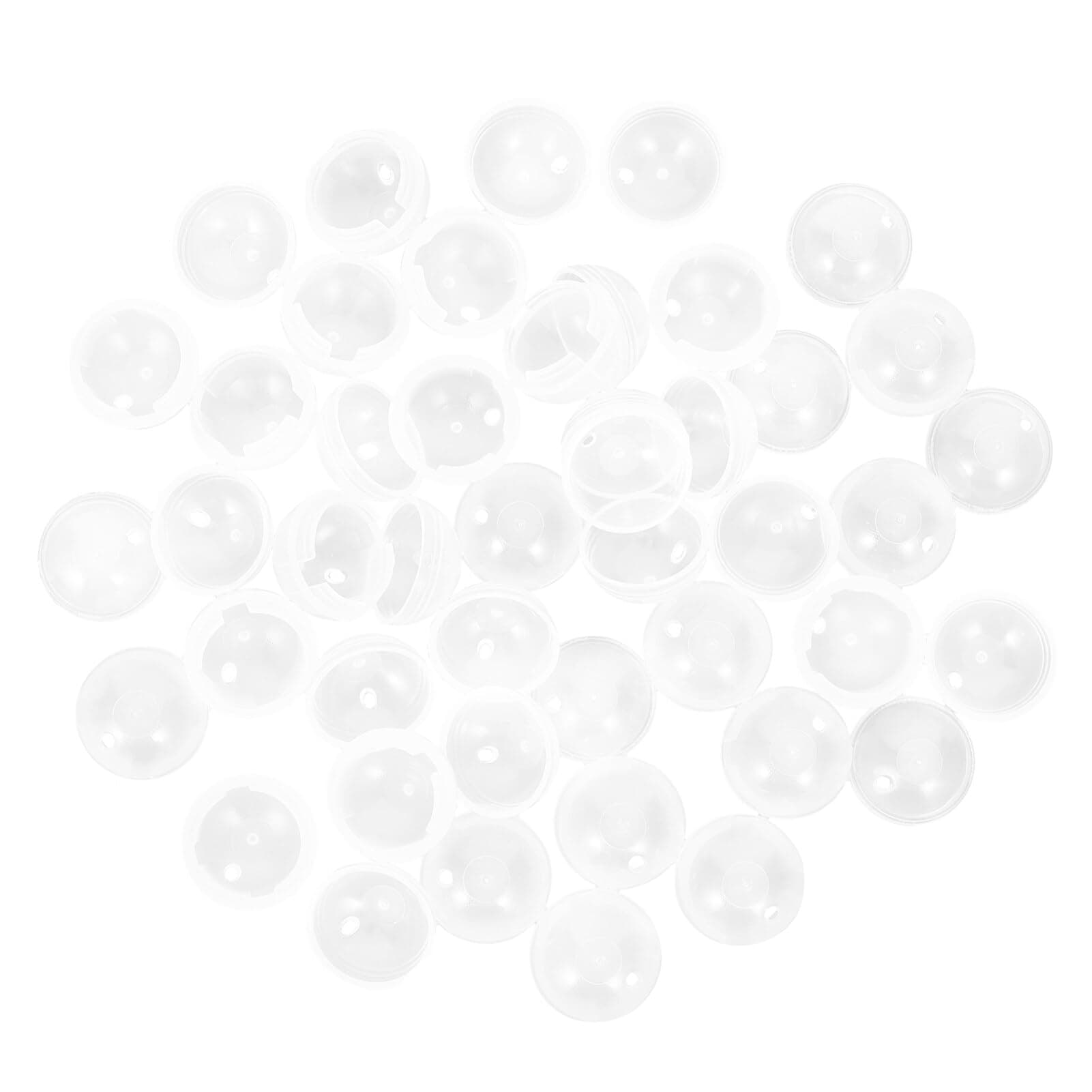 SOLUSTRE Vending Machines Capsules: 20pcs Empty Mini Round Capsules Clear Plastic Gumball Machine Containers Toy Ball Twisted Balls Bath Molds for Birthday Chiristmas Diy Craft Supplies