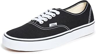 Vans Authentic, Unisex-Adults' Low-Top Trainers, Black/White, 7 UK