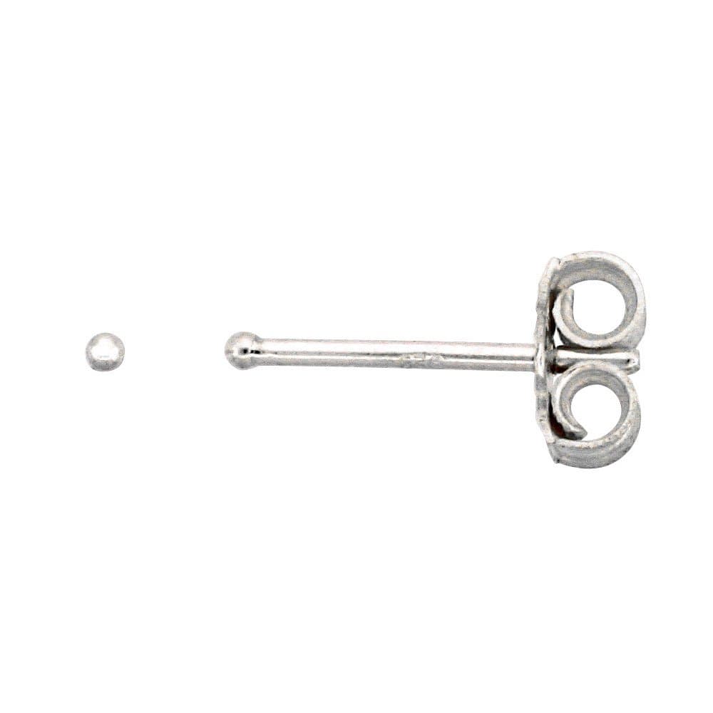 Sabrina SilverVery Tiny Ball Stud Earrings - 1mm - 1/32in