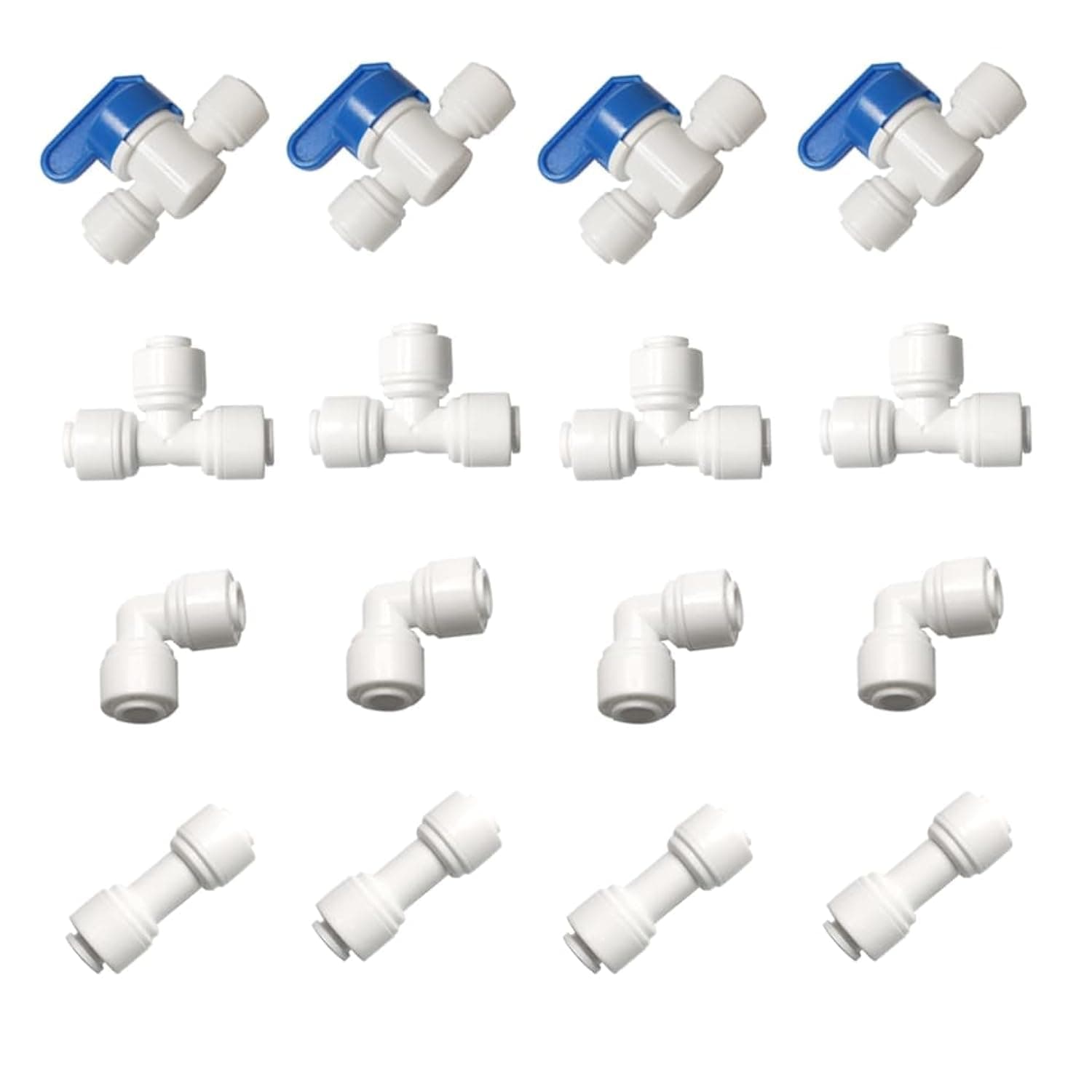 YZM 1/4" OD Quick Connect Push In to Connect Water Tube Fitting (1/4" quick connector)