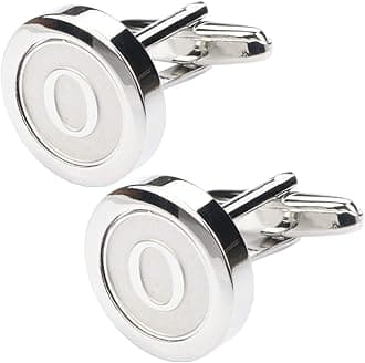 Mens Classic Stainless Steel Initial Cufflinks 26 Alphabet Initial Letter Cufflinks Business Wedding Shirts A-Z
