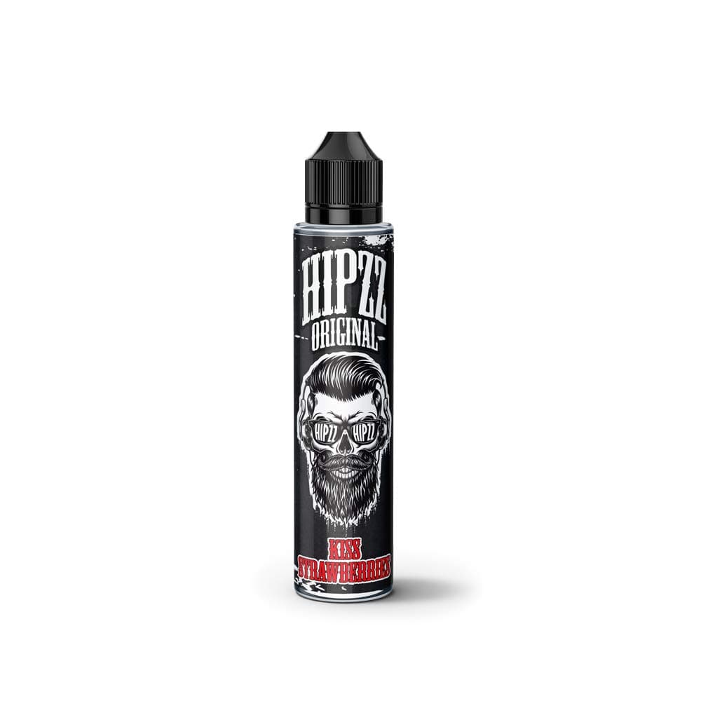 Hipzz Original Premium E Liquid 100ml 0mg 70/30 VGPG Vape Juice Exotic Flavours - Shake and Vape Premix - Kiss Strawberry (Strawberry)