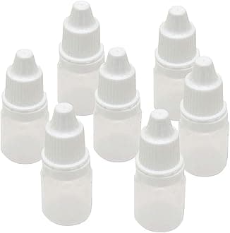 dinojames 5ml Sealed Liquid Dropper Bottles with Cap and Inner – Pack of 100 Pcs. (For Homeopathic & Ayurvedic Use)