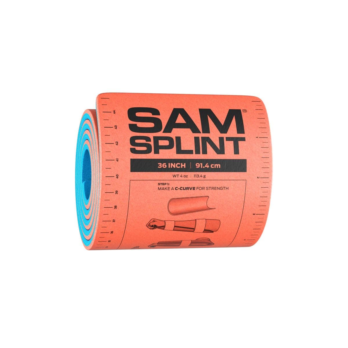 Sam Splint, 36", Orange & Blue