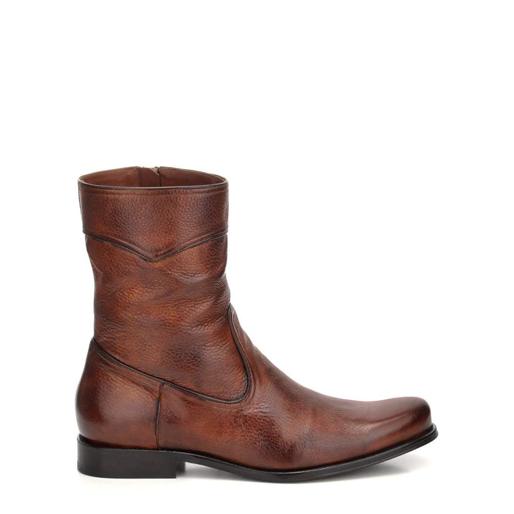 Men's Boot in Genuine Deer Leather Brown