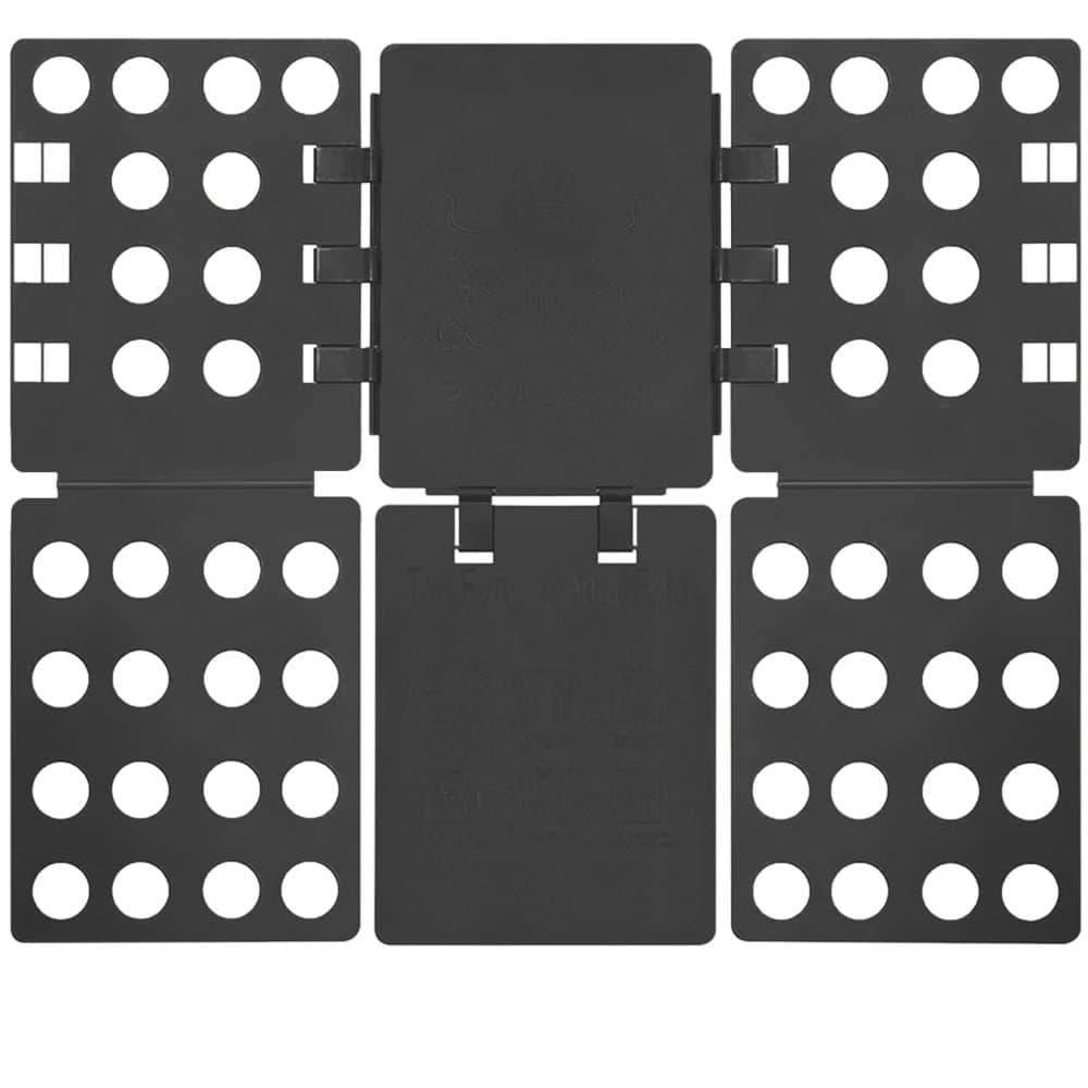 PetOde Shirt Folder Clothes Folding Board Shirt Folding Board Flip fold t Shirts Clothes Durable Plastic Laundry folders, 8 Natural Clothespins