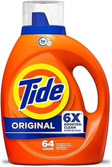 Laundry Detergent Liquid, Original Scent, 64 Loads, 80 FL OZ, Works on 100% of Common Stains, Laundry Soap, Liquid Laundry Detergent