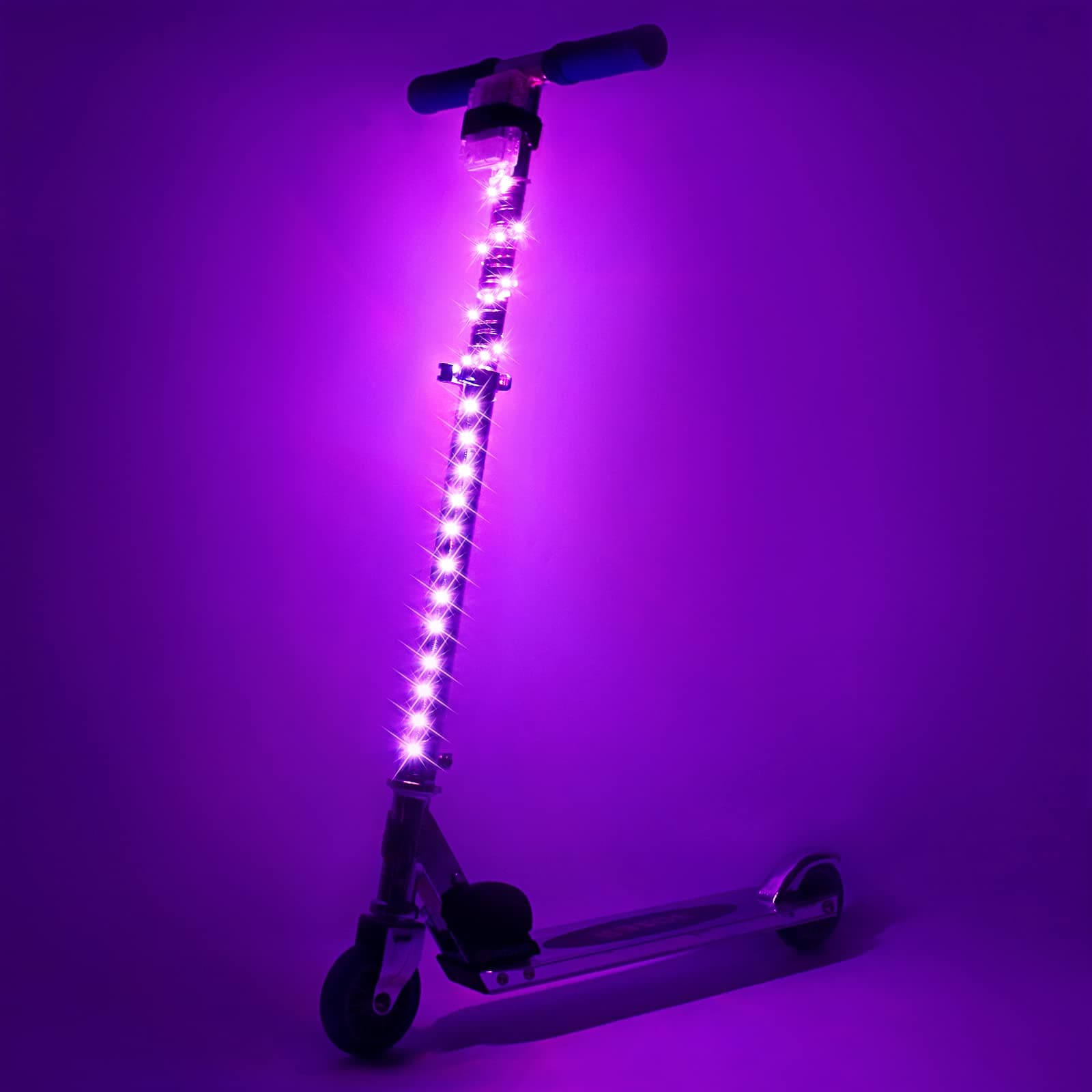 Waybelive LED Scooter Lights, Remote Control Skateboard Light, 16 Color Change by Yourself, Waterproof, Shockproof, Super Bright to Display at Night. Good Gift for Kids