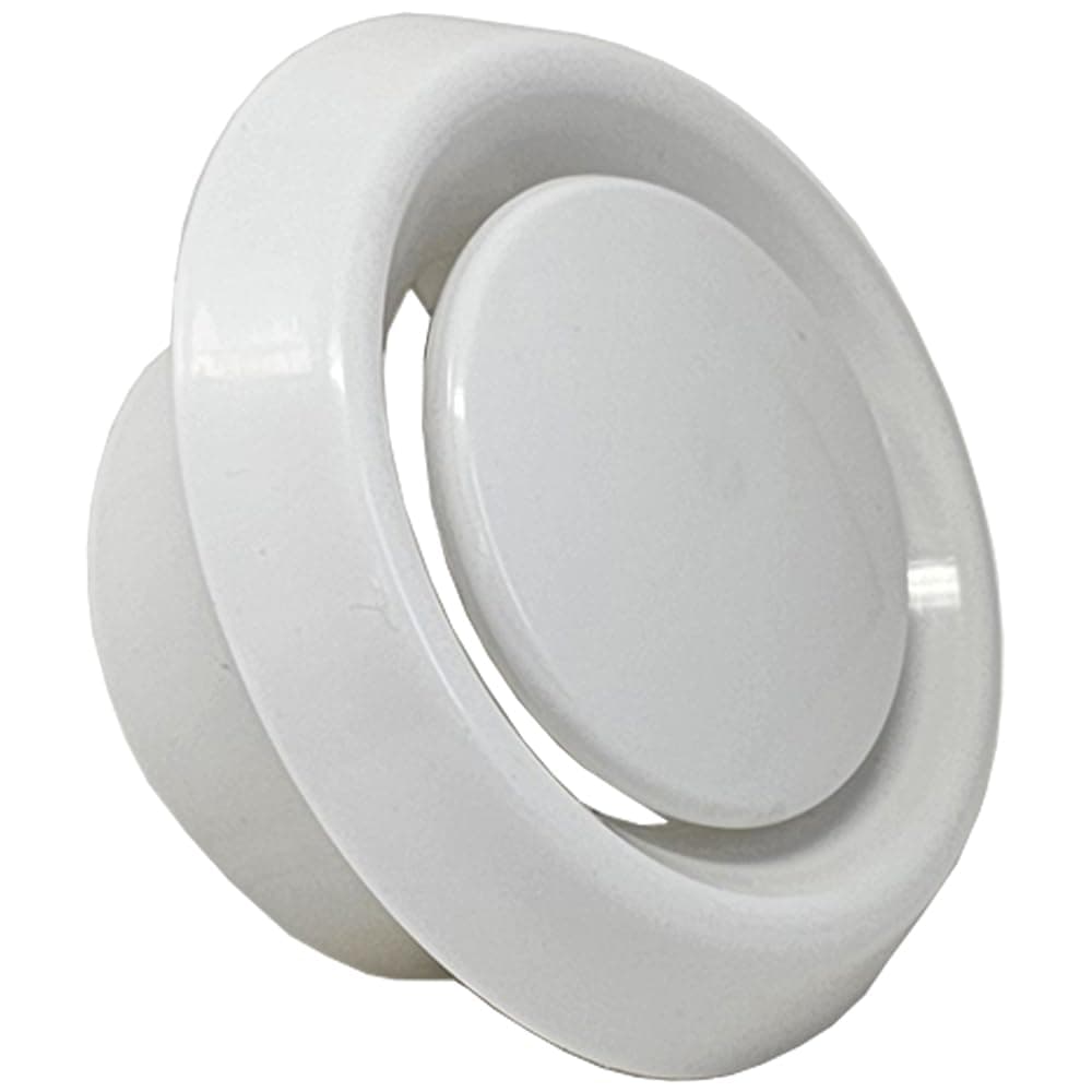 Kair Plastic Round Ceiling Vent 100mm - 4 inch Diffuser/Extract Valve with Retaining Ring