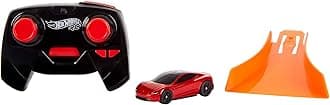 Hot Wheels R/C 1:64 Scale Tesla Roadster, Remote-Control Toy Car for Kids