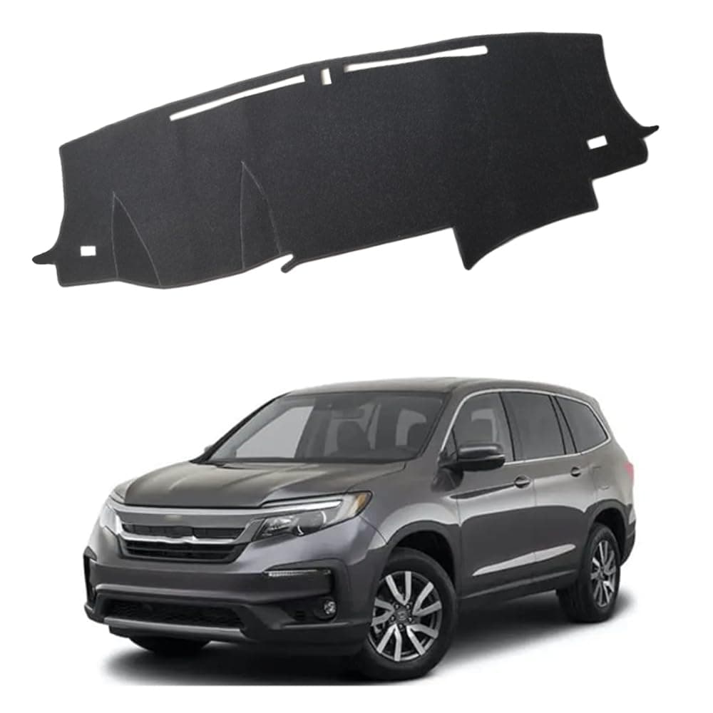 XITER Polyester Dashboard Cover Mat Carpet Dash Nonslip Sun Shade Mat Compatible For Honda Pilot 2016 2017 2018 2019 2020 2021 2022.