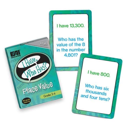 EAI Education I Have, Who Has? Place Value Game: Grades 3-4