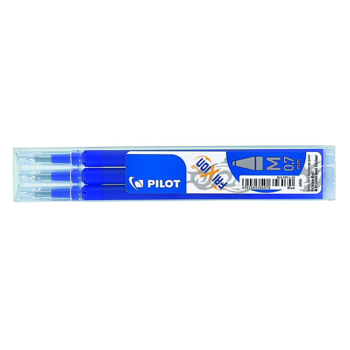Pilot Refills for Frixion Rollerball 0.7 mm Tip - Blue, Pack of 3