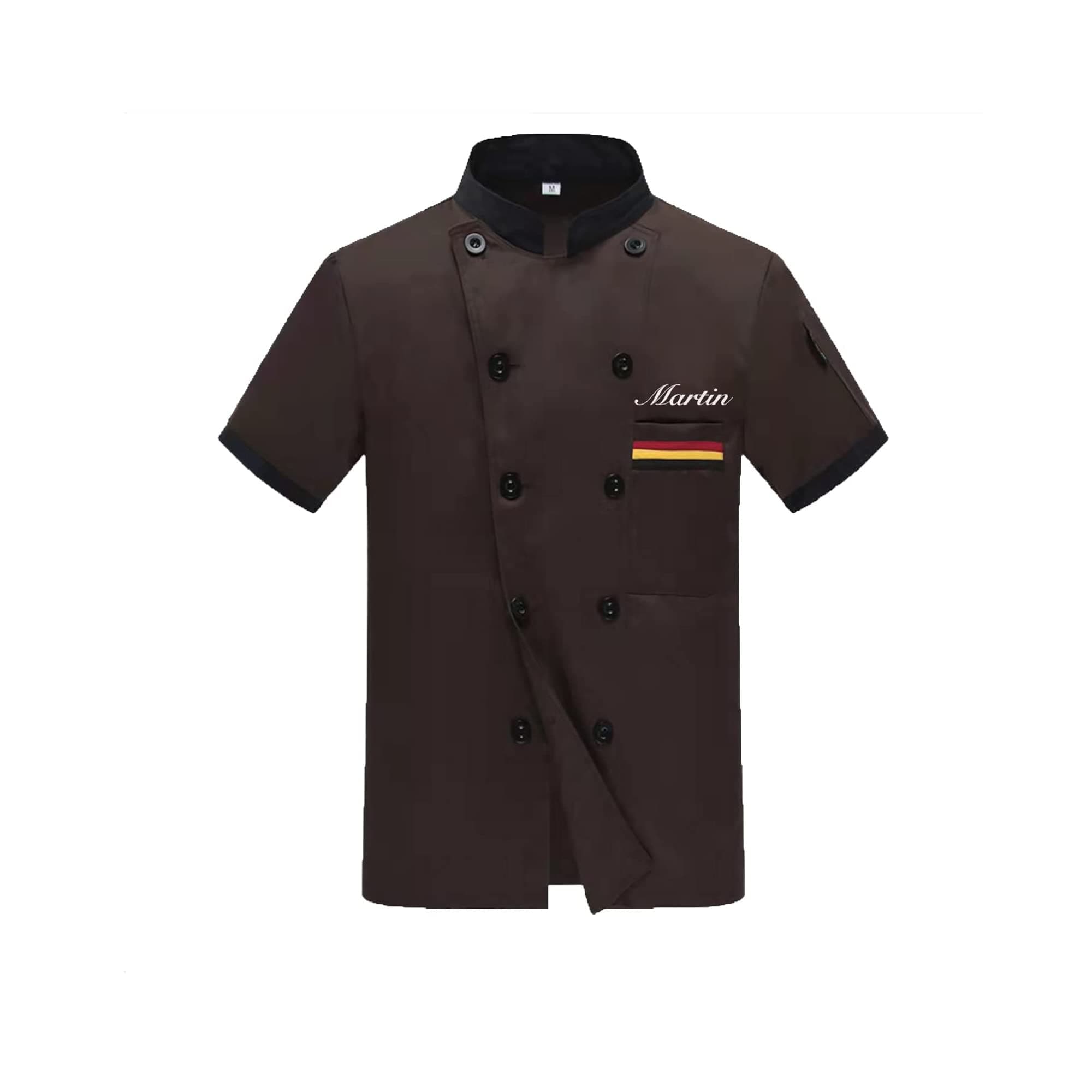 Personalized Chef Jackets Embroidered Chef Short Sleeve Chefs Work Clothes Kitchen Uniforms For Men Women