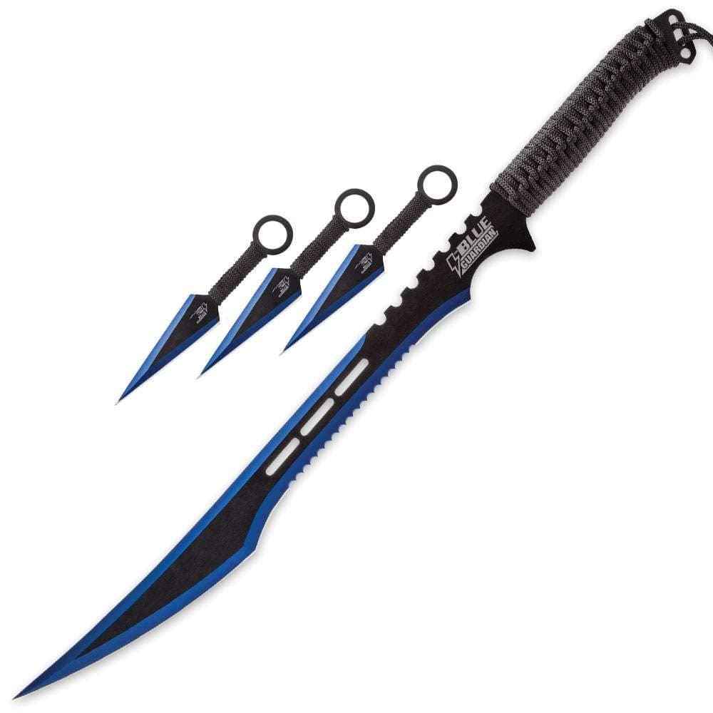 K EXCLUSIVE Ninja Sword And Kunai Set (BLUE)