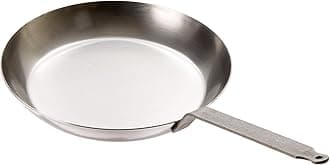 MatferBourgeat 062003 Black Steel Round Frying Pan, 10 1/4-Inch, Gray