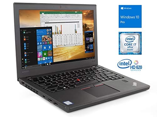 Lenovo ThinkPad X270 Notebook, 12.5" IPS HD, Intel Dual-Core i7-6600U Upto 3.4GHz, RAM, SSD, HDMI, Card Reader, Backlit Keyboard, Wi-Fi, Bluetooth, Windows 10 Pro (8GB RAM | 256GB SSD)