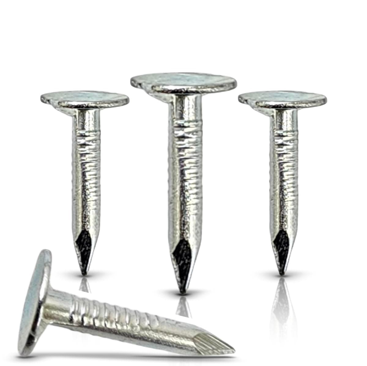 (200-Pack) 3/4-Inch Galvanized Roofing Nails Professional Grade - .75 Inch Used to fasten roofing felt, asphalt singles & insulation board (200)