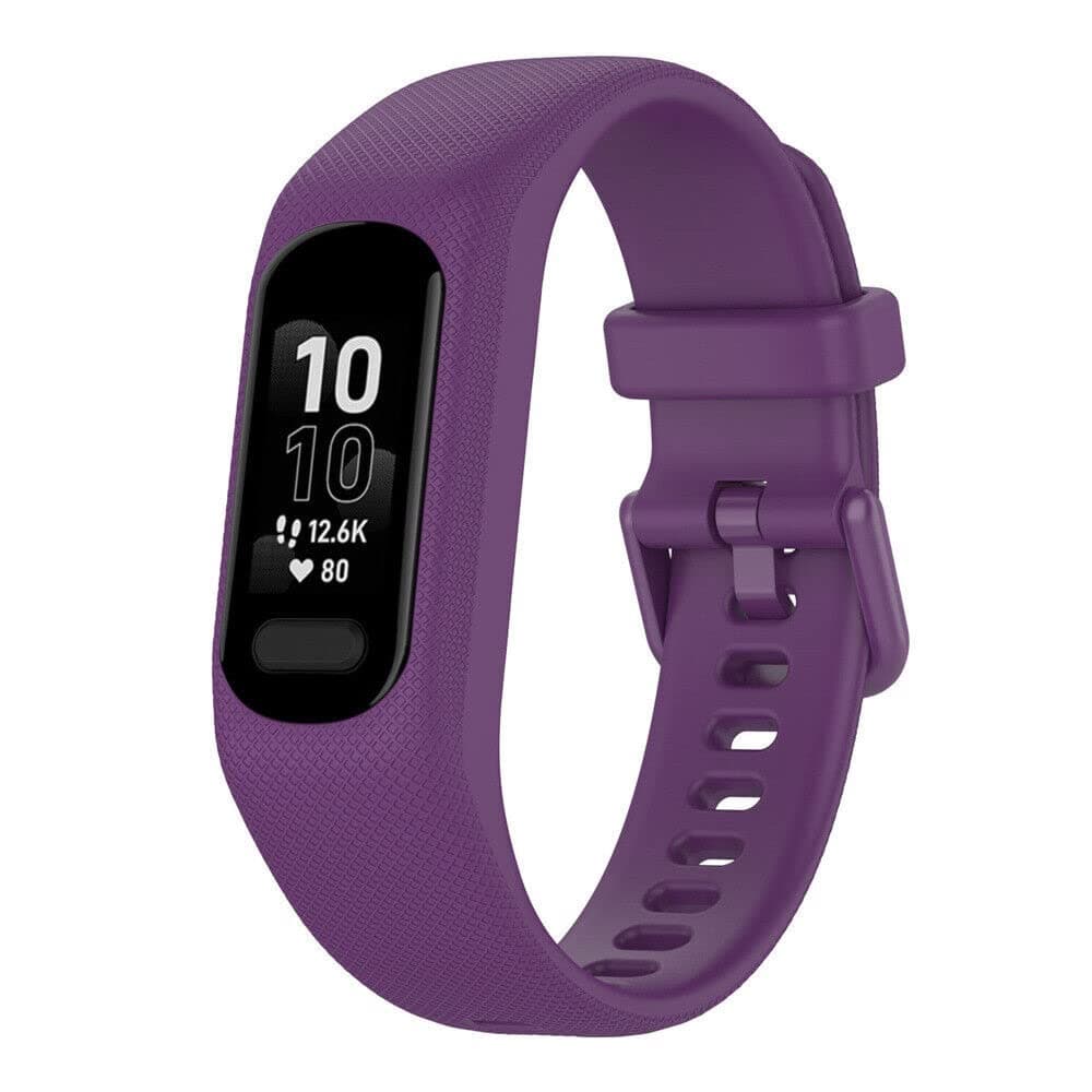 Strap-it Garmin Vivosmart 5 Silicone Strap (Purple)