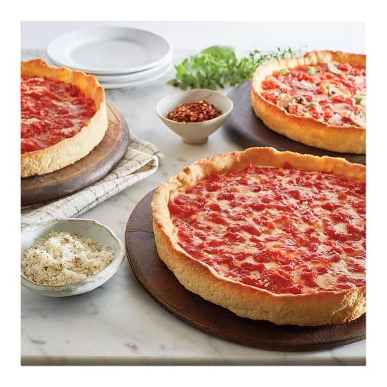 Lou Malnati’s Chicago Deep Dish Pizza, 4-Pack (4 Sausage) | Handmade, Restaurant Quality