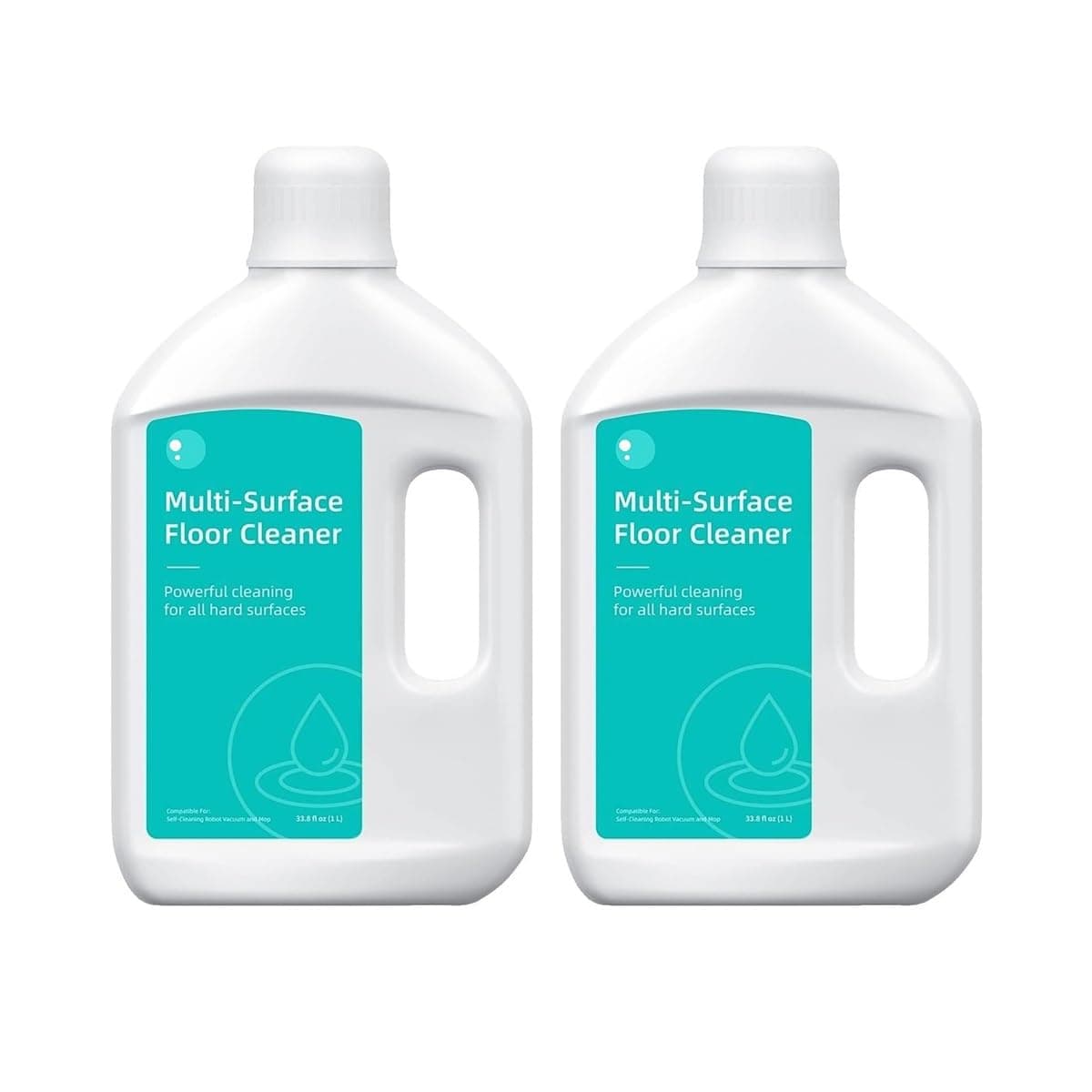 Floor Cleaning Solution, 2-Pack, 1000mL/33.8 fl oz, Compatible with Dreame X50 Ultra/X40 Ultra/L40 Ultra/L10s Ultra/L20 Ultra/L30 Ultra/D10 Plus Robot Vacuum Floor Cleaner Liquid Refill