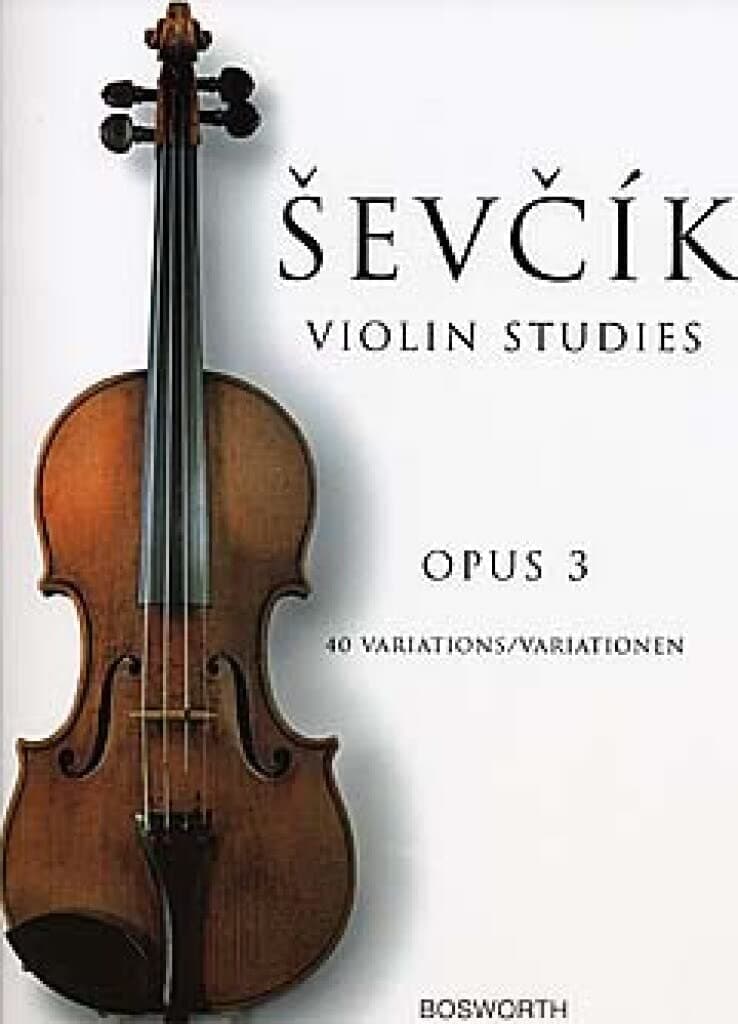 Sevcik Violin Studies - 40 Variations Opus 3 | Right-Hand Violin Technique Studies for String Players | Classical Etudes for Violin Solo Practice | Bowing, Arpeggios, Staccato and Legato Exercises