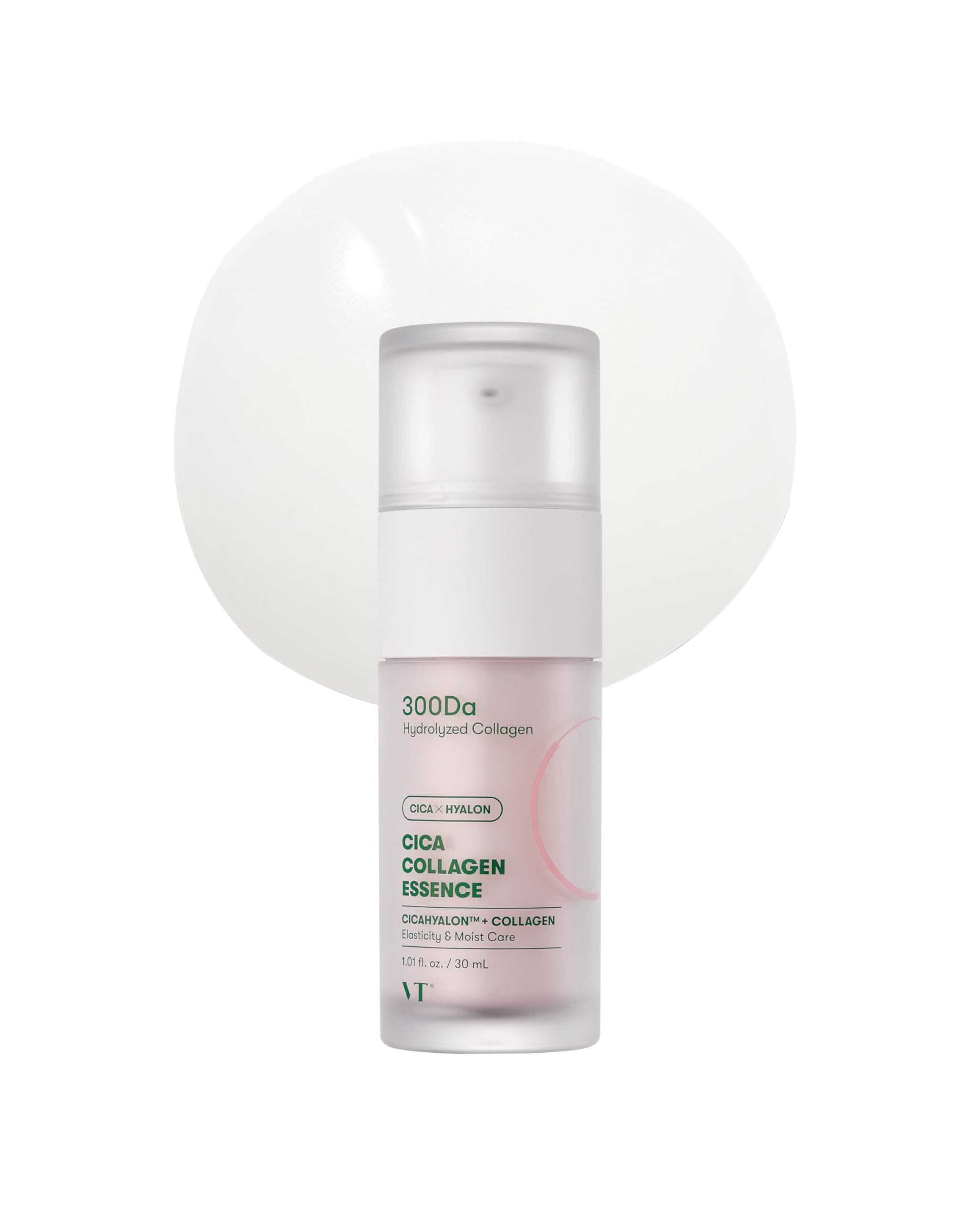 VT COSMETICS Cica Collagen Essence | Peptide Complex, 1.01 fl oz (30ml), Firming & Elasticity, Soft Skin, Glass Skin, Korean Skin Care