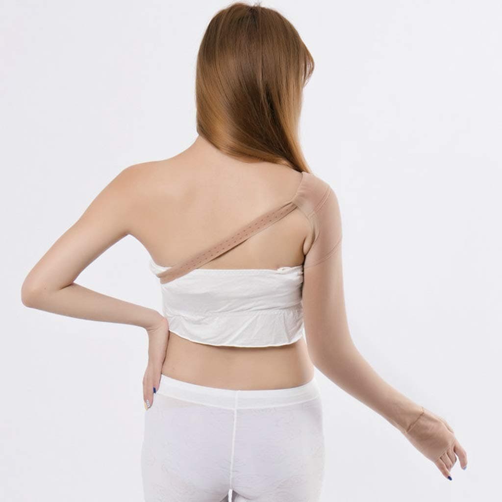 SianoS Arm Anti Swelling Support Compression Sleeve For Post Mastectomy Lymphedema Health Appliances (Size : XL)