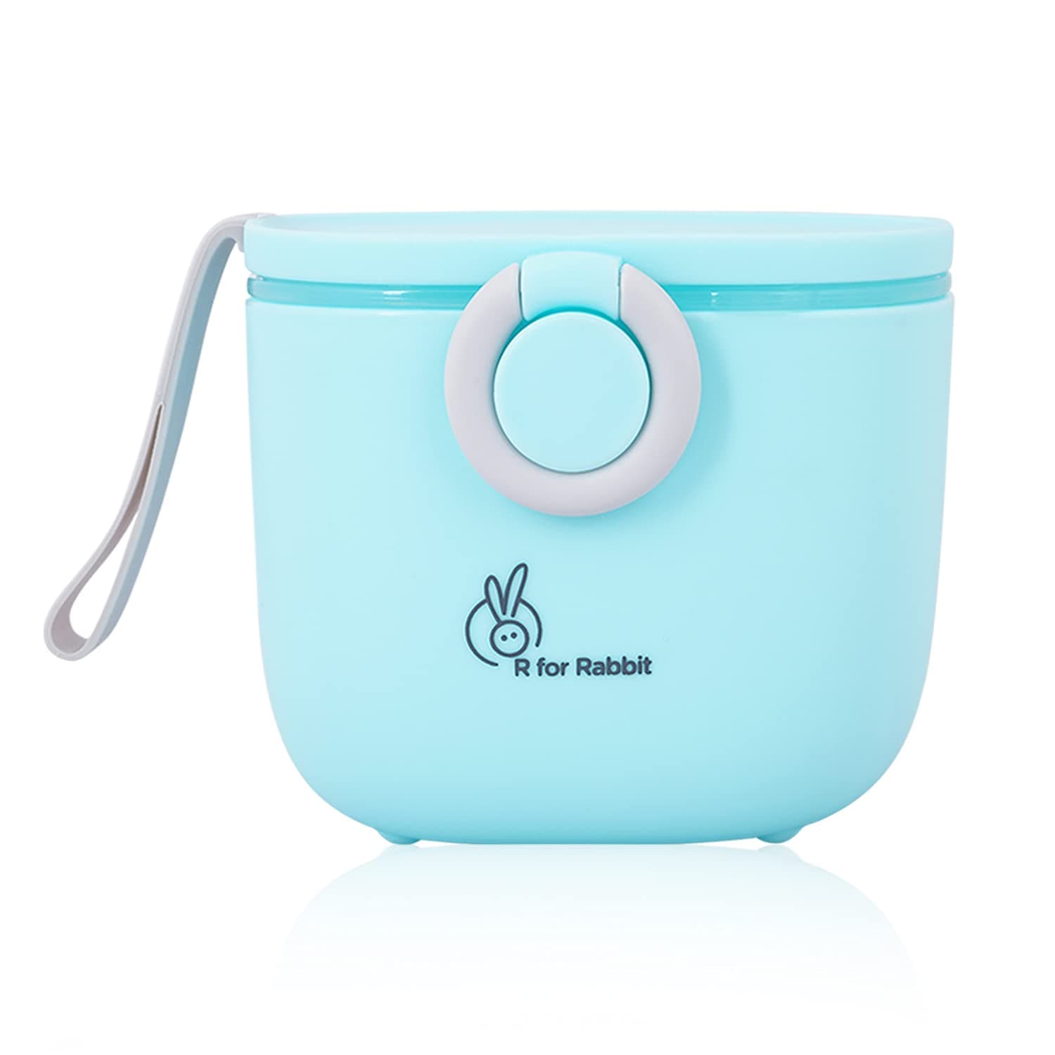 Silicone First Feed Meal Box for Baby, Kids Multi-Functional Milk Powder Container Box 210G (Blue)
