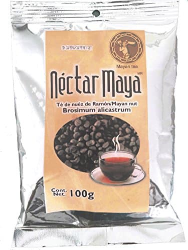 Nectar Maya - Ramon Tree Nut Tea - From the ”Brosimum Alicastrum" tree. Coffee Substitute. Caffeine Free. A Mayan Original - 100% Natural - 100 gr - 3.5 oz - Bag Loose Tea
