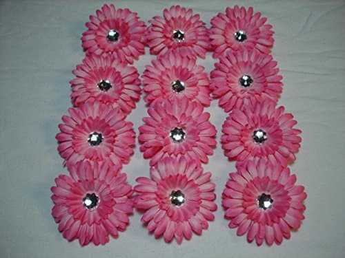 Gerber Daisy 5" Flower Heads (Pink)