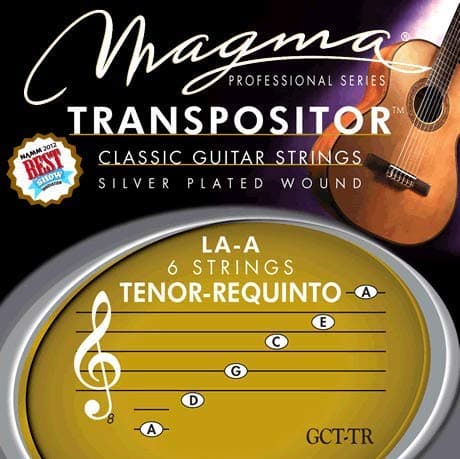 MAGMAClassical Guitar Strings TRANSPOSITOR LA-A TENOR REQUINTO - Silver Plated Copper Set (GCT-TR) (1 Set)