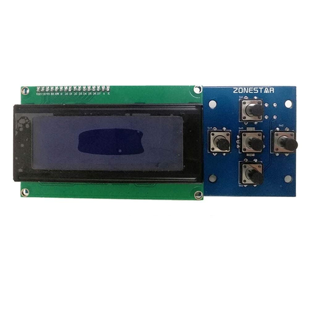 2004 LCD Display and 5 Keys KEYPAD ZRIB Board 3D Printer kit for Mendel i3 5 Keys ZONESTAR P802N P802Q D807A 3D Printing Accessories (Size : LCD2004KnobZRIB)