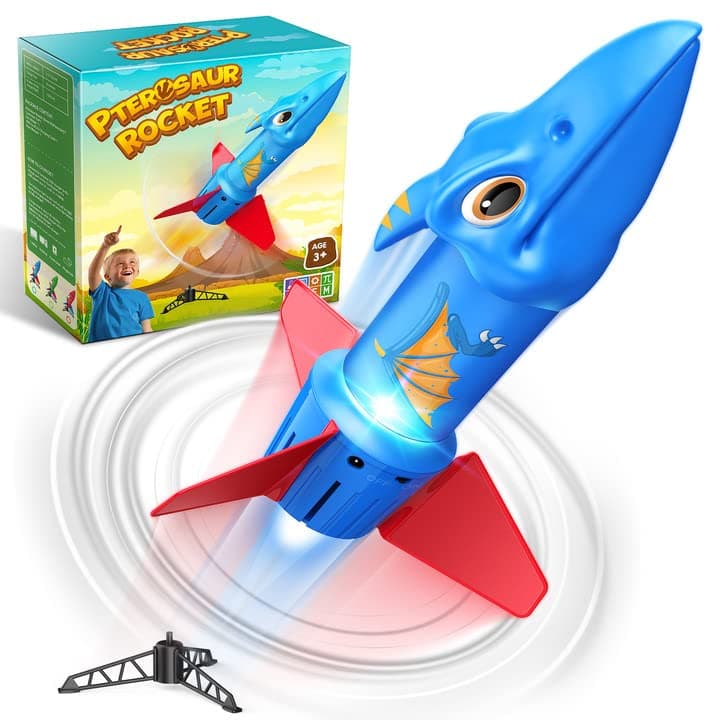 Dislocati 1/4/6Pcs Multiple Styles Foam Rocket Toy Launcher For Kids-Outdoor&Garden Toys Gifts For Kids