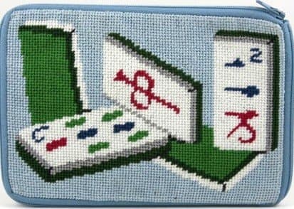 Cosmetic Purse - Mah Jong - Needlepoint Kit