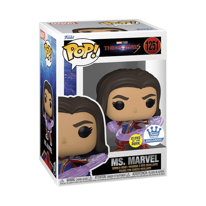 Pop! Marvel: The Marvels - Ms. Marvel (GW)(Exc) 68230 - Collectable Vinyl Figure - Gift Idea - Official Merchandise - Toys for Kids & Adults - Model Figure for Collectors and Display