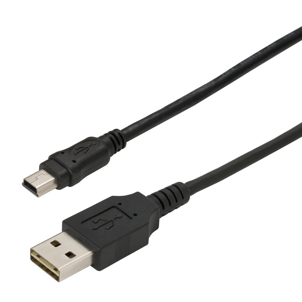 The Flipper Double Sided USB Cable A (Male) to Mini B 50cm USB Cable - 2 Sided 4 pin USB Cable flip and use Both Sides UFC-ANB-05-BK (Black Male)