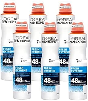 L'Oreal Men Expert Fresh Extreme 48 Std Anti-Transpirant Deodorant 250 ml 6er Pack (6 x 250 ml)