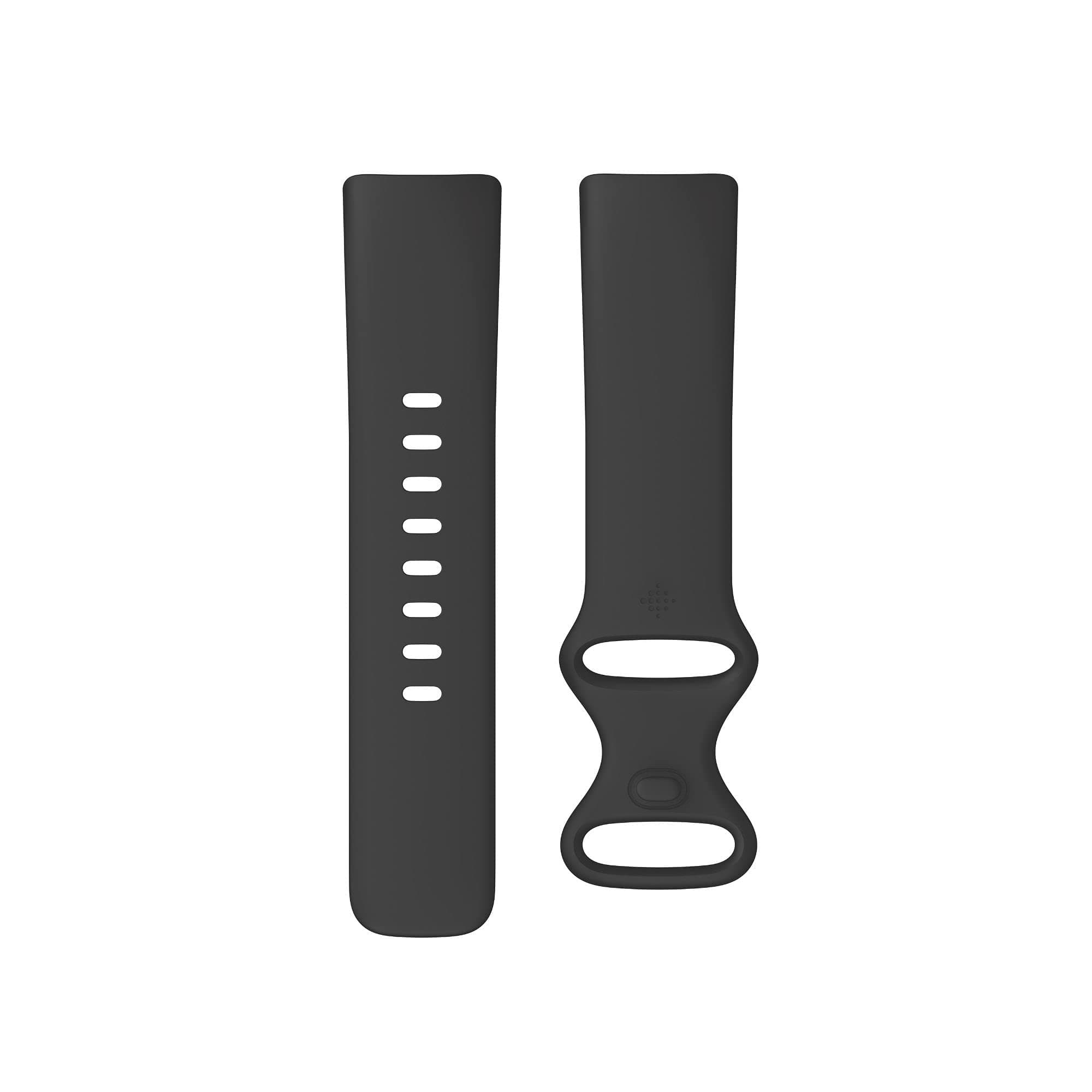 Fitbit Charge 5 Infinity Accessory Band, Official Fitbit Product, Black, Large, FB181ABBKL